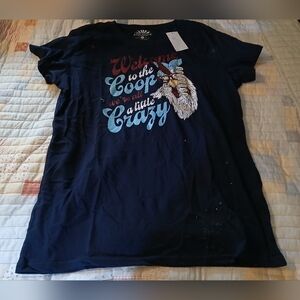 Navy 'Welcome to the Coop' Graphic Tee
